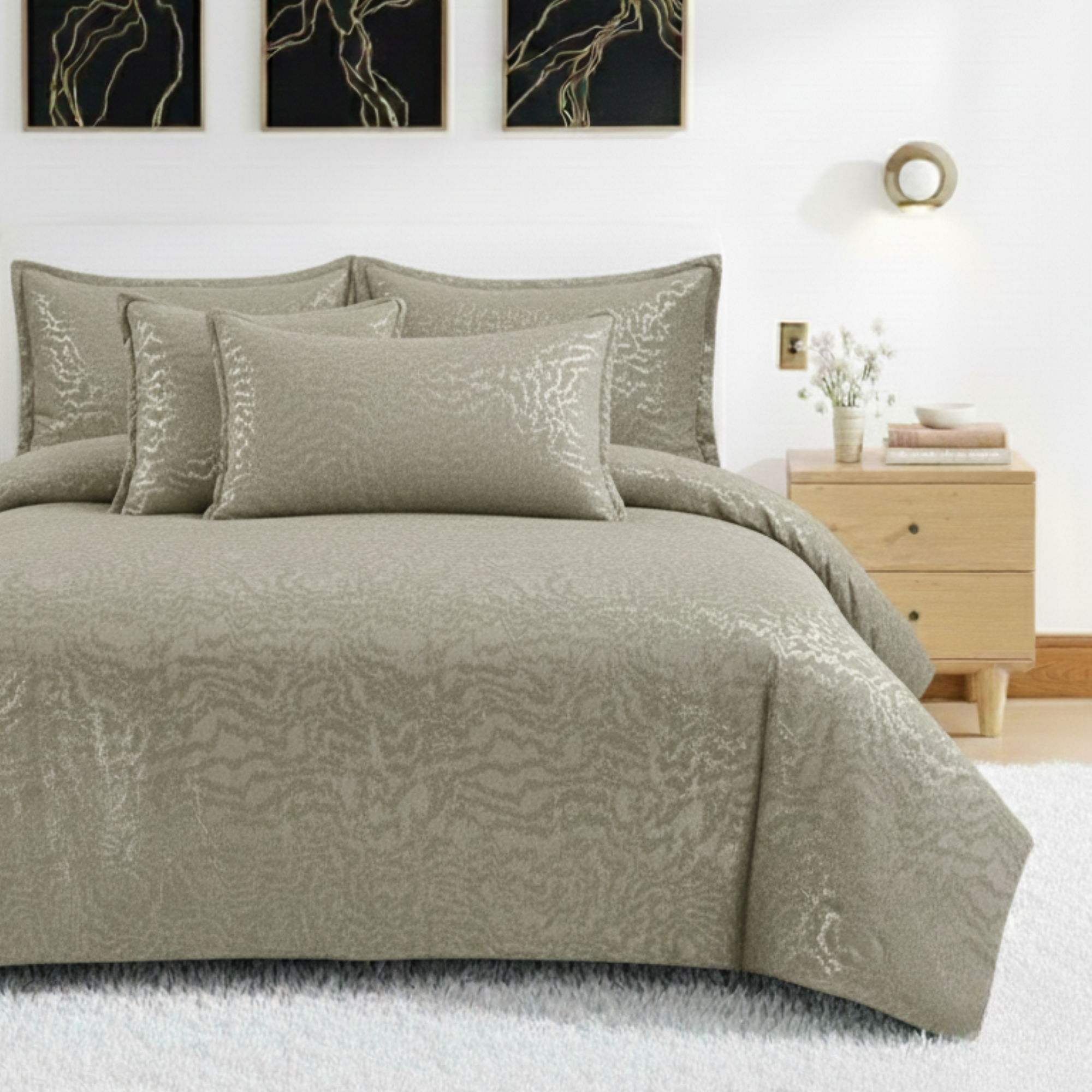 ZEBRA STRIPE DOWN ALTERNATIVE COMFORTER