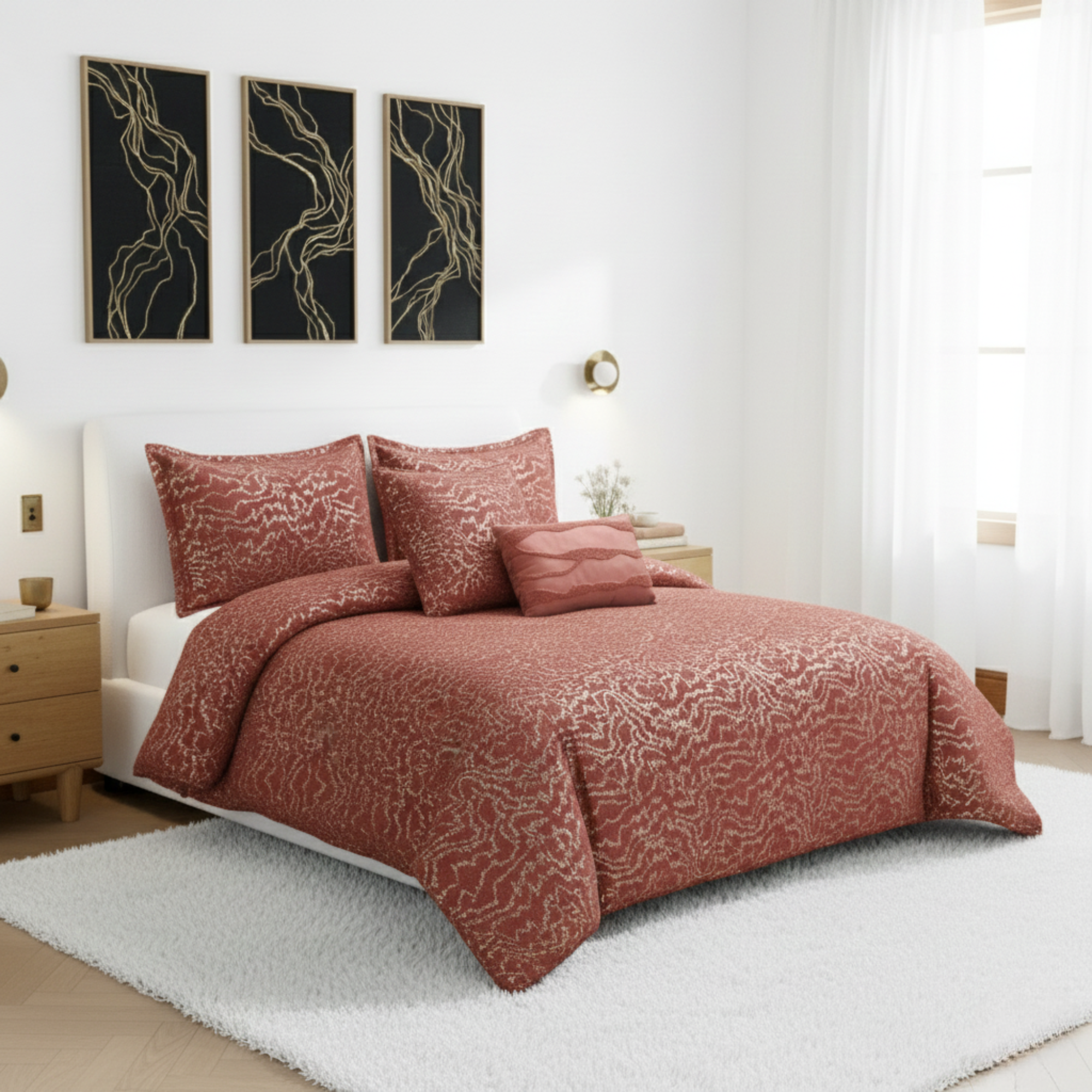 ZEBRA STRIPE DOWN ALTERNATIVE COMFORTER