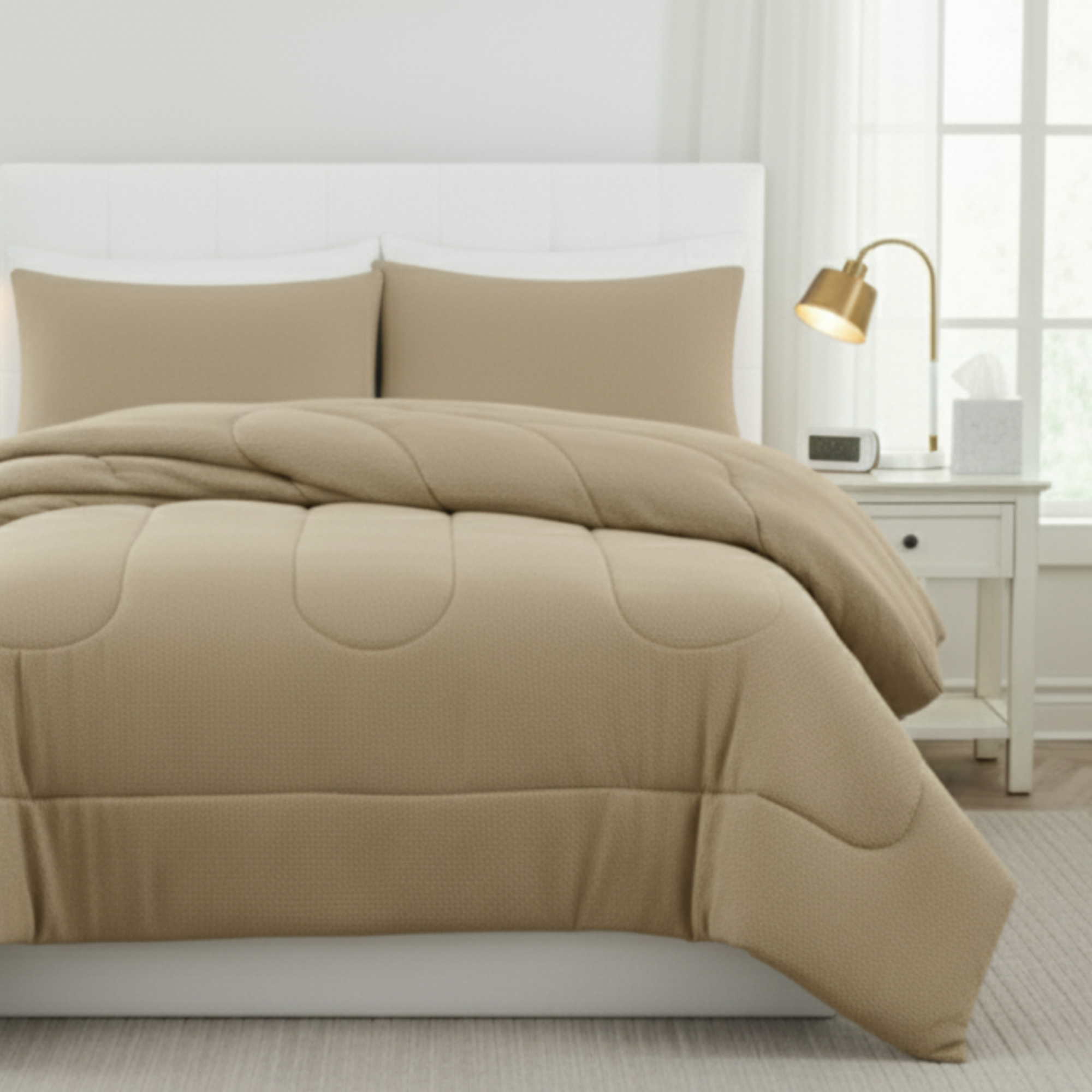 DIMENSIONAL DIAMOND TEXTURE COMFORTER SET