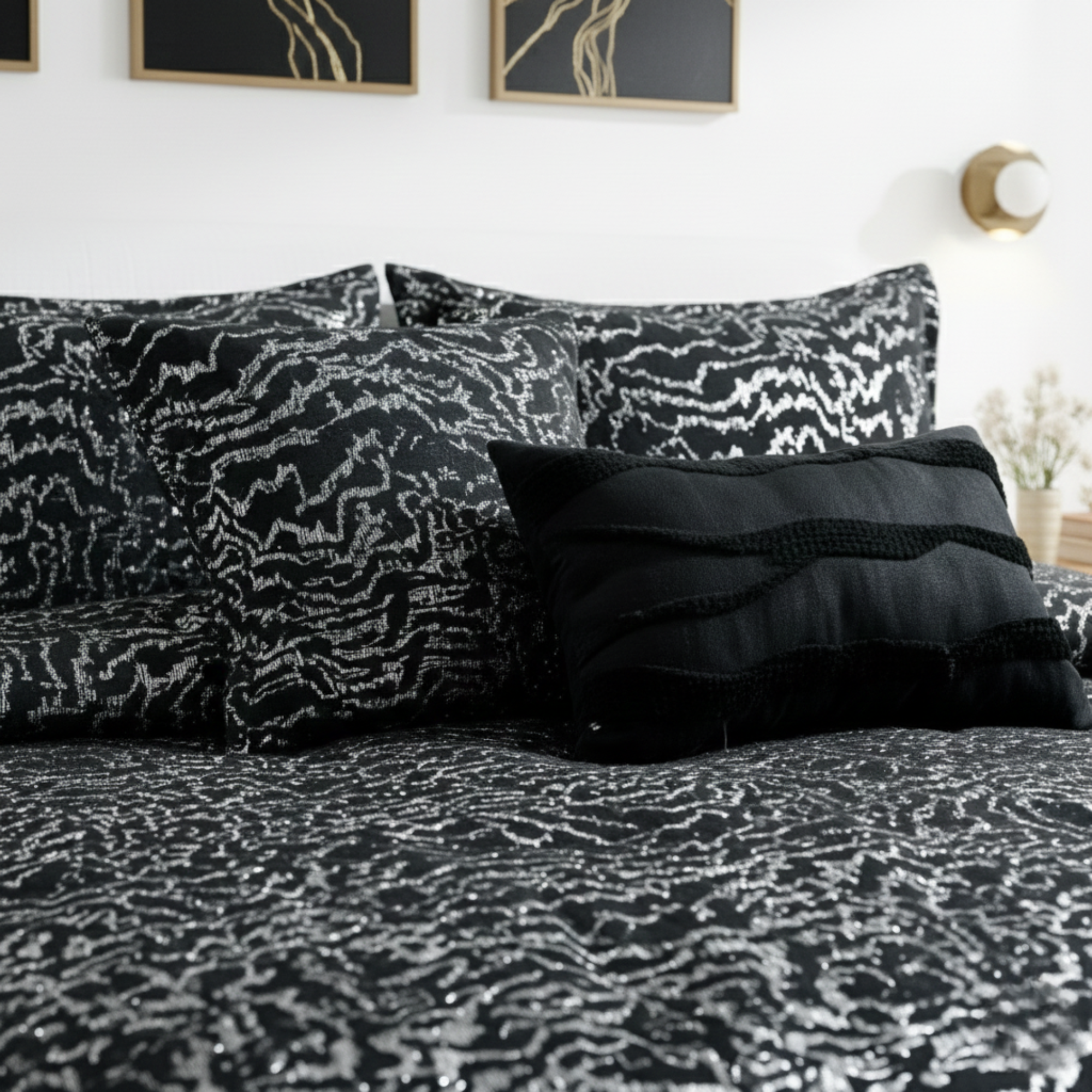 ZEBRA STRIPE DOWN ALTERNATIVE COMFORTER