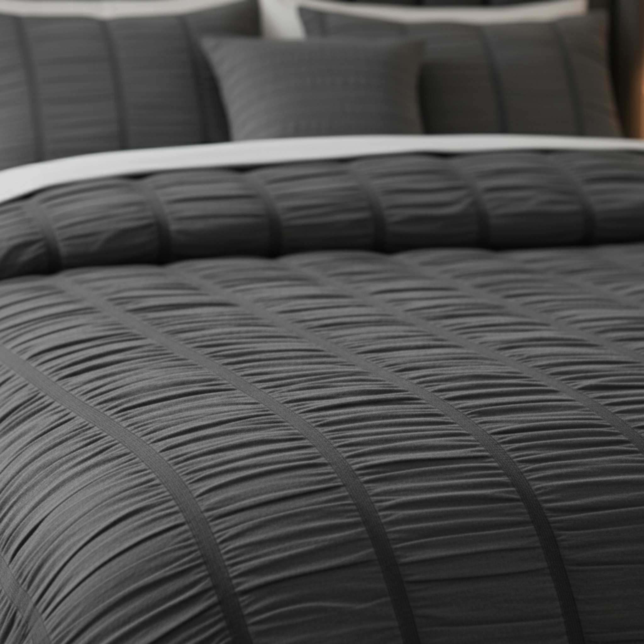 SEERSUCKER CRINKLE TEXTURED COMFORTER SET